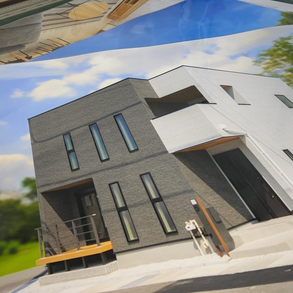 住戸販促ツールのラミネート加工